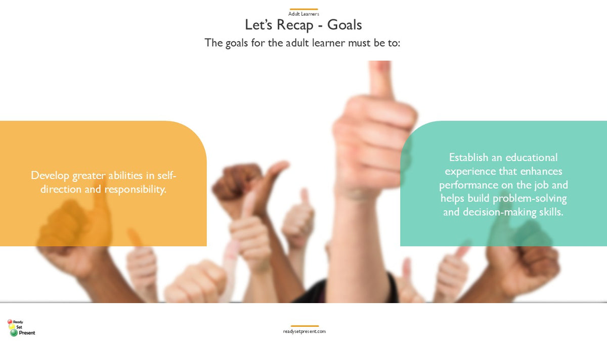 Training Adult Learners PowerPoint Presentation