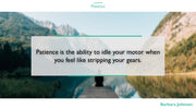 Patience PowerPoint Quotes