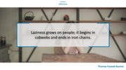 Idleness PowerPoint Quotes