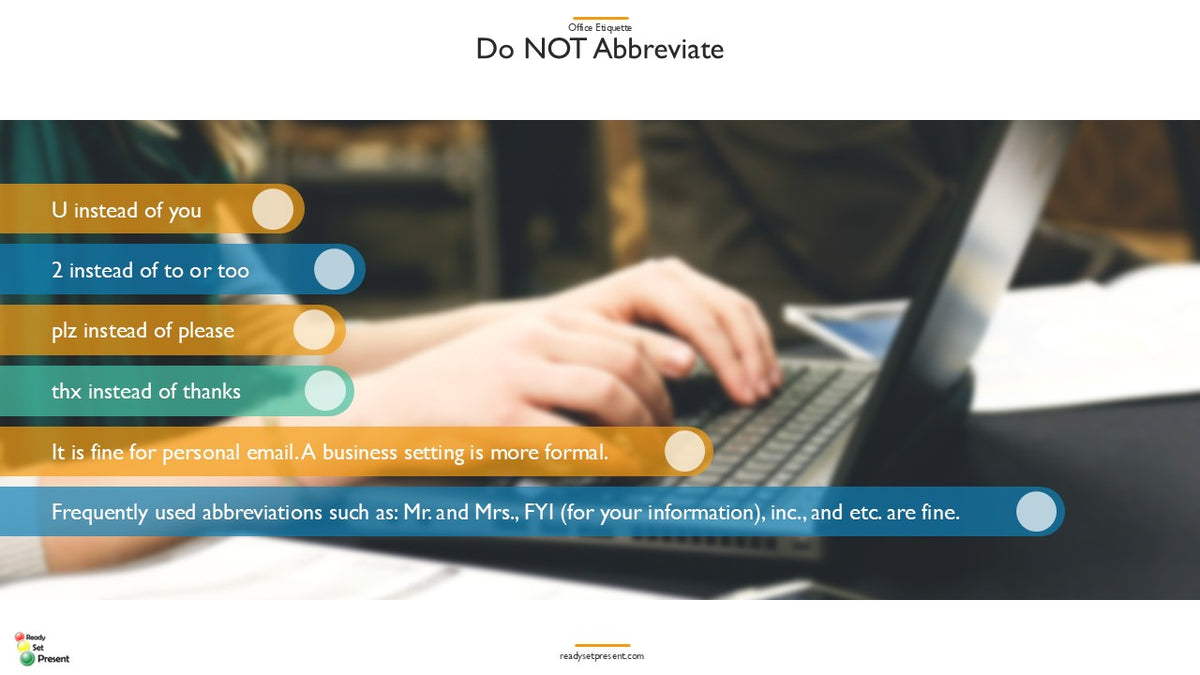 Office Etiquette PowerPoint Presentation