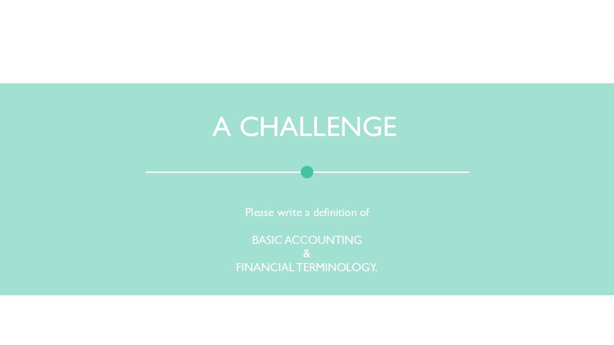 Basic Accounting & Financial Terminology PowerPoint Presentation